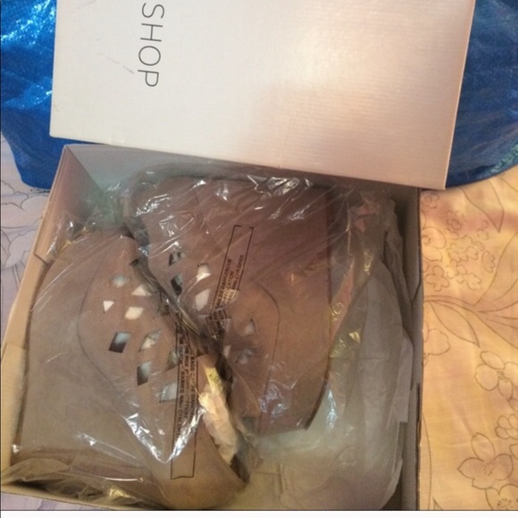 Top shop taupe wedges - Picture 4 of 4